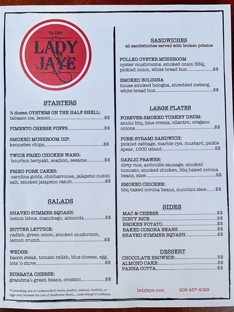 little jaye menu